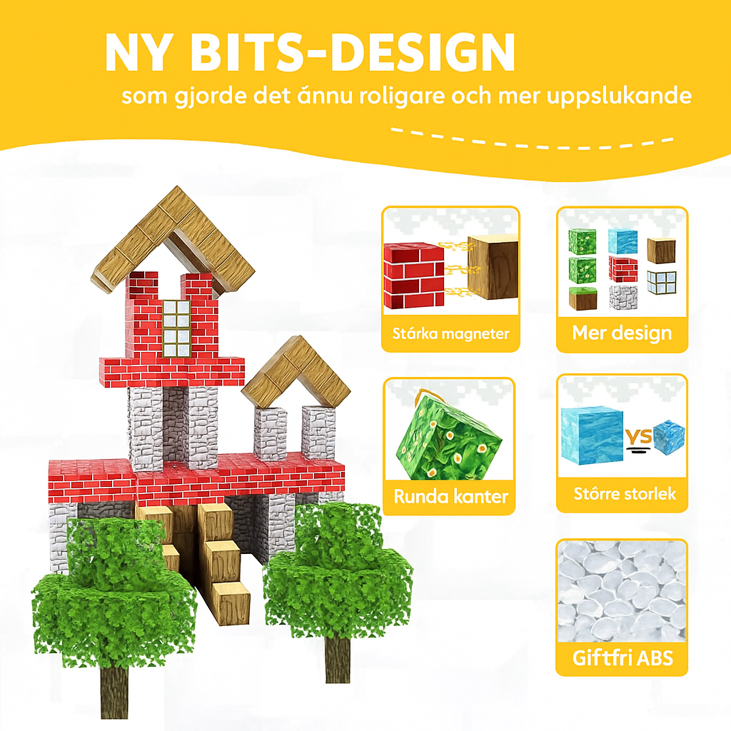 Luviza™ CubeCraft Set – Inspirerat av byggspel