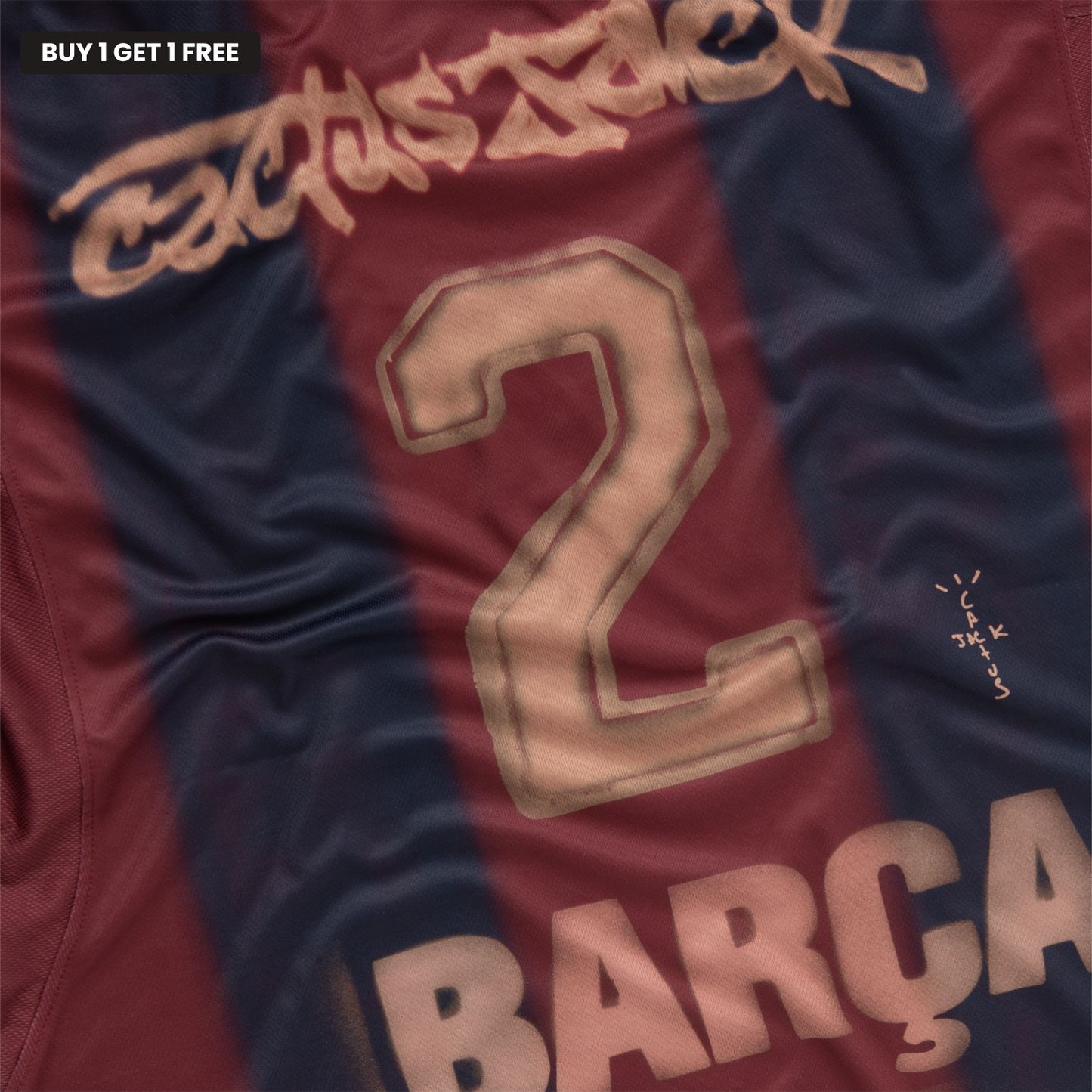 Exklusiv sporttröja – Barcelona x Travis Scott