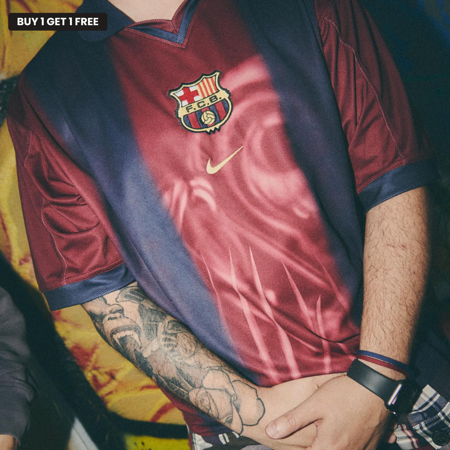 Exklusiv sporttröja – Barcelona x Travis Scott