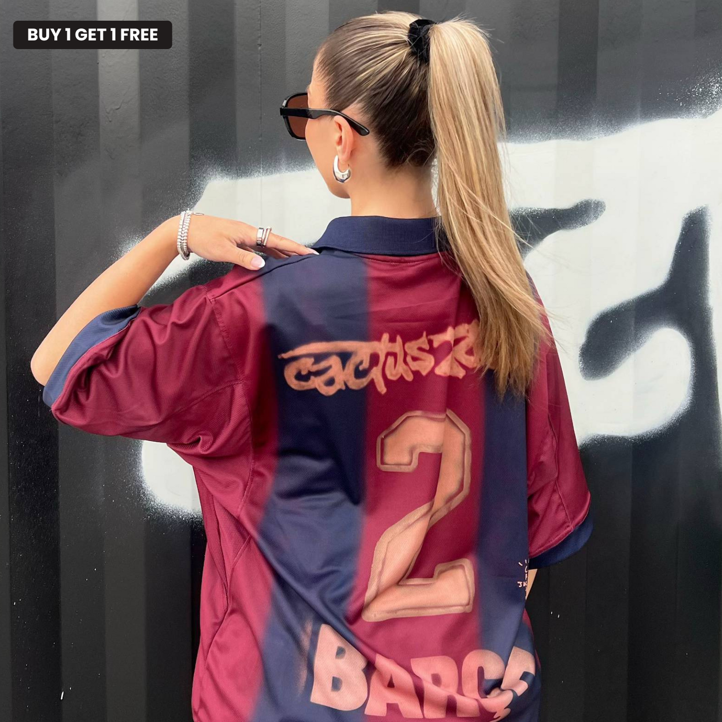 Exklusiv sporttröja – Barcelona x Travis Scott
