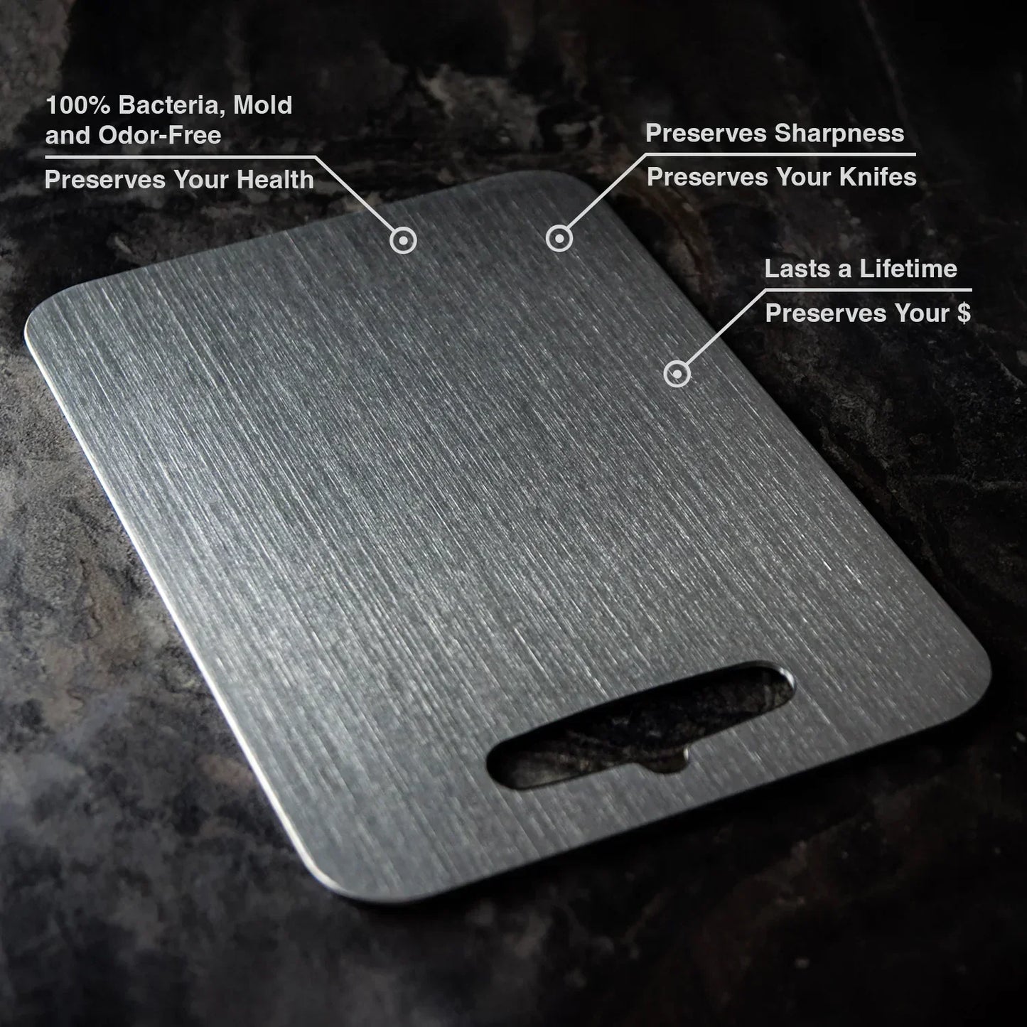 Duurzame Titanium Snijplank – Veilig voor Jou & Je Maaltijd