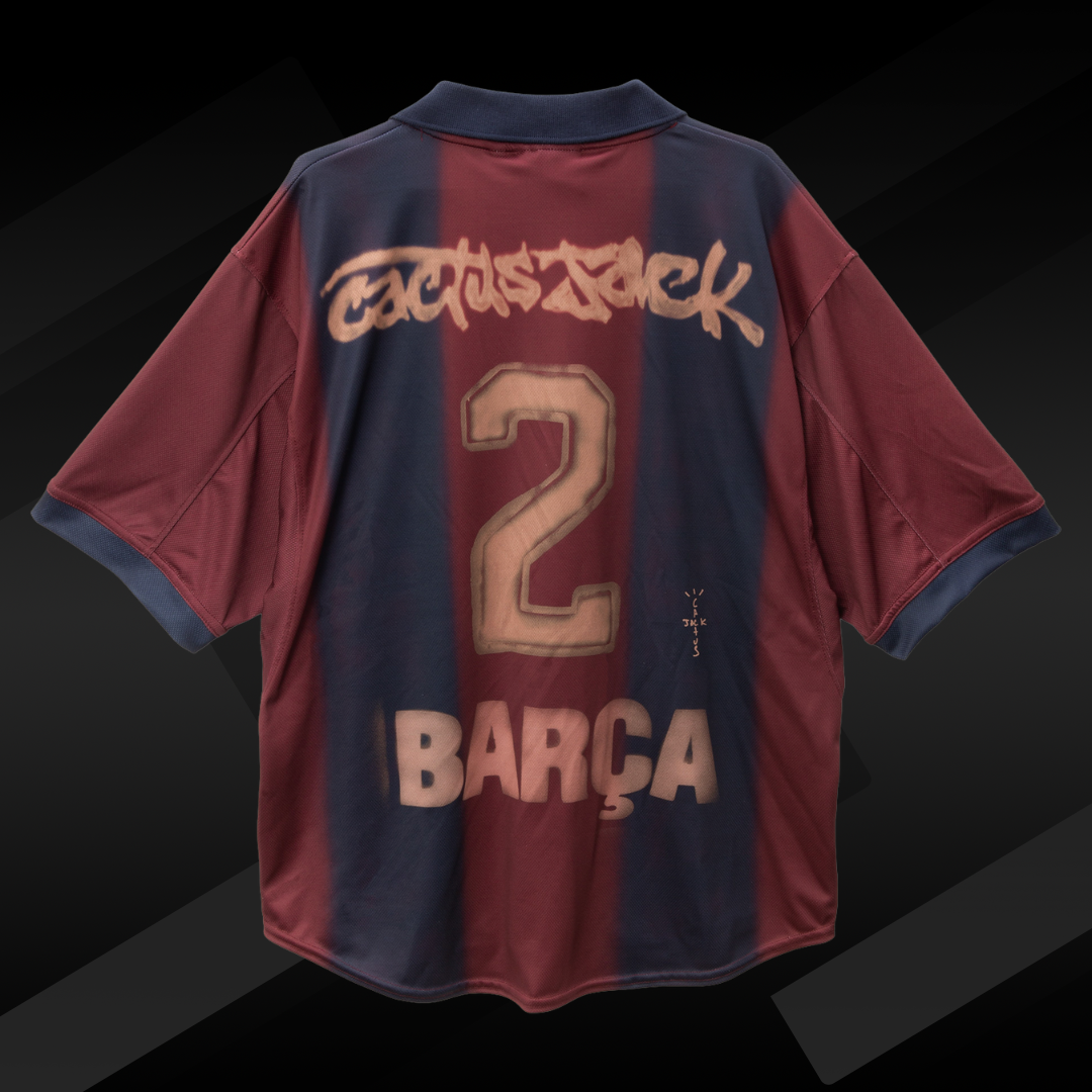Exklusiv sporttröja – Barcelona x Travis Scott