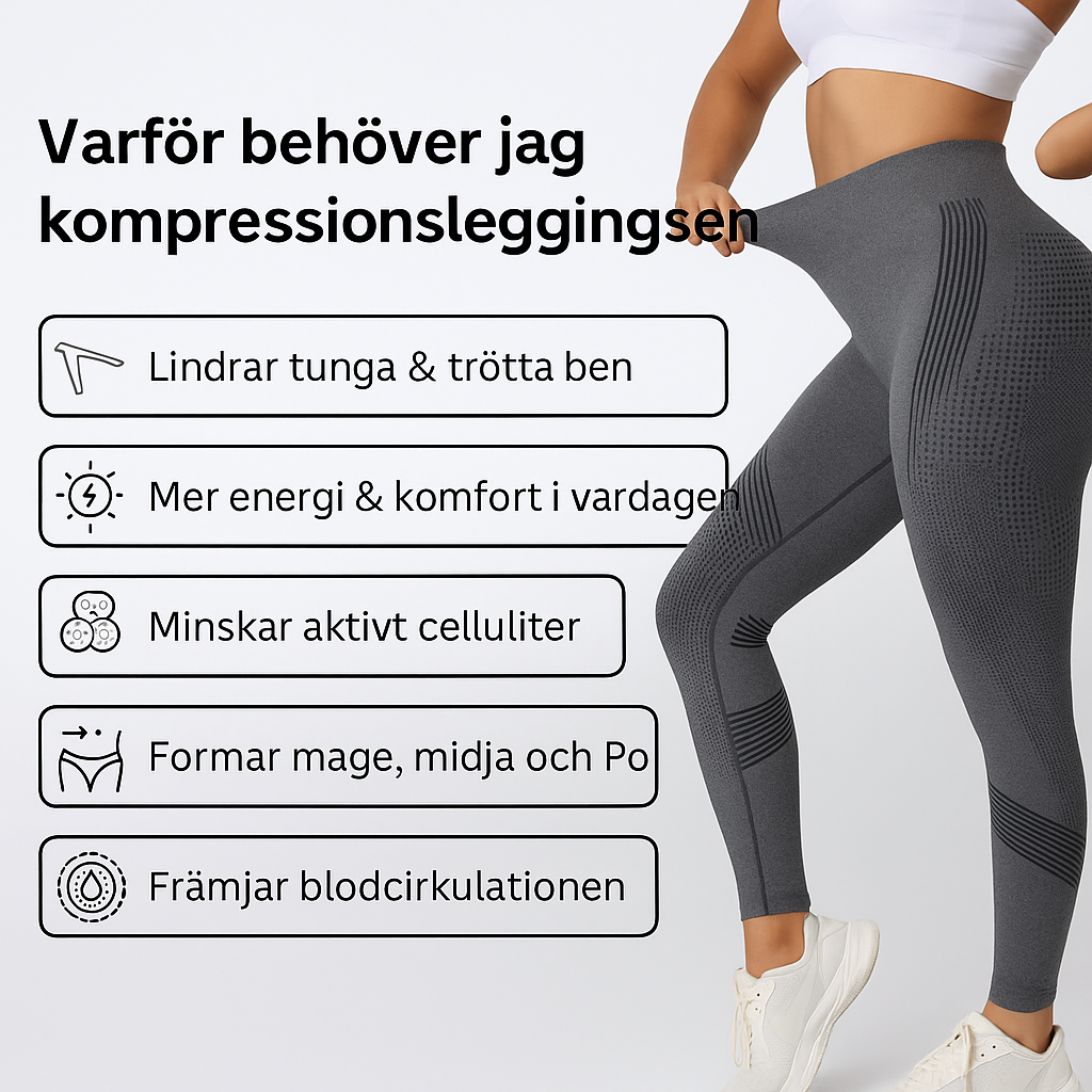 Compression Leggings – Anti-cellulite & lyftande effekt