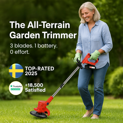 Luviza™ EdgeMaster – Trådlös 3-i-1 rakapparat