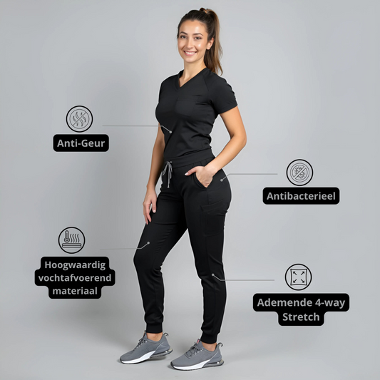 Luviza™ HealthWear Scrub – Flexibele Outfit voor Zorghelden