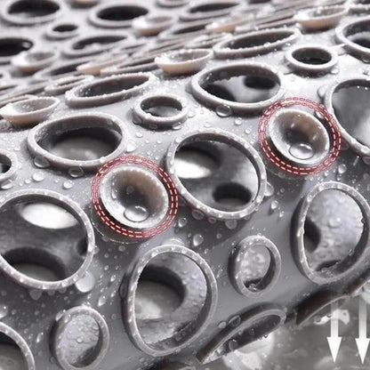 Lyxig antislip-duschmatta med sugkoppar och snabbtorkande design