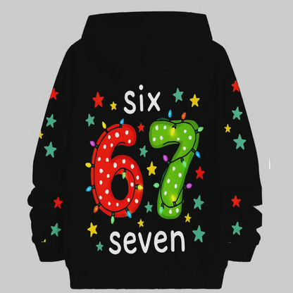 "67" Hoodie för Barn – Mjuk, Trendig & Inspirerad av den Virala Memén